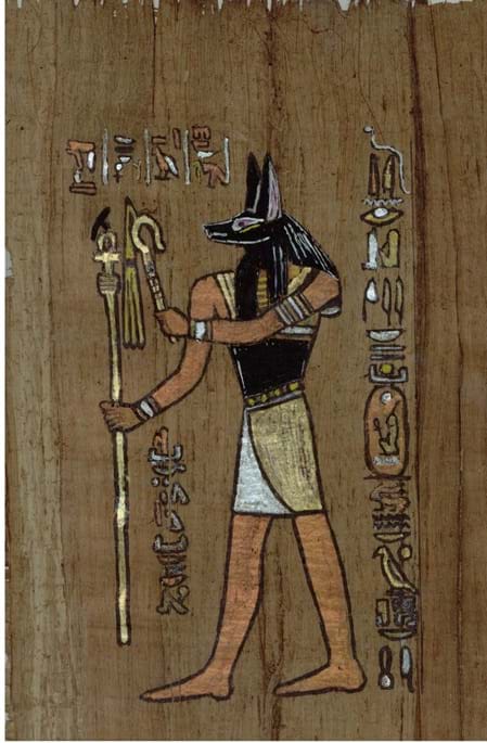Papyrusbild: "Anubis"