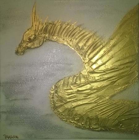 3D Bild: "Goldener Drache"