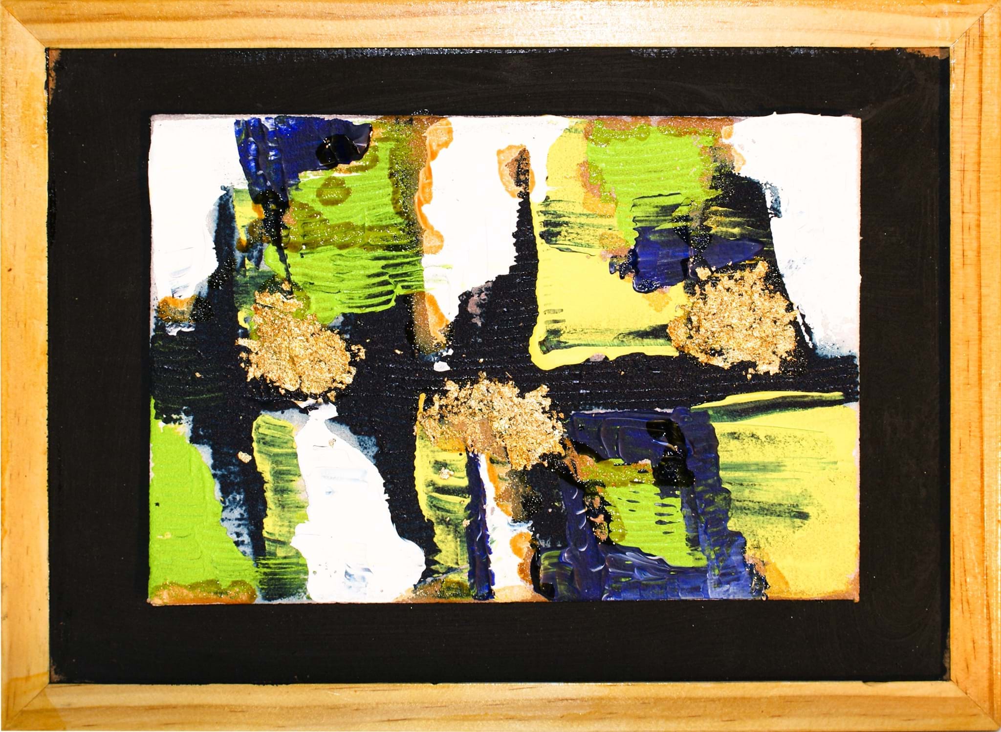 Chrigel's Art 4 You - Acrylbild: "Golden Flakes"