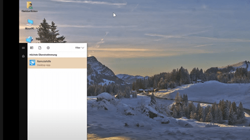 Sprungbild zu Video Anleitung für Aufruf Remote-Hilfe in Windows 10