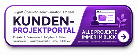 Kunden-Projektportal von Blattner Training & Consulting – Zentraler Zugriff auf Projekte, Dokumente, Aufgaben und Statusinformationen für eine strukturierte, sichere und transparente Zusammenarbeit.